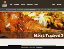 Tablet Screenshot of passagetoindiarestaurant.com